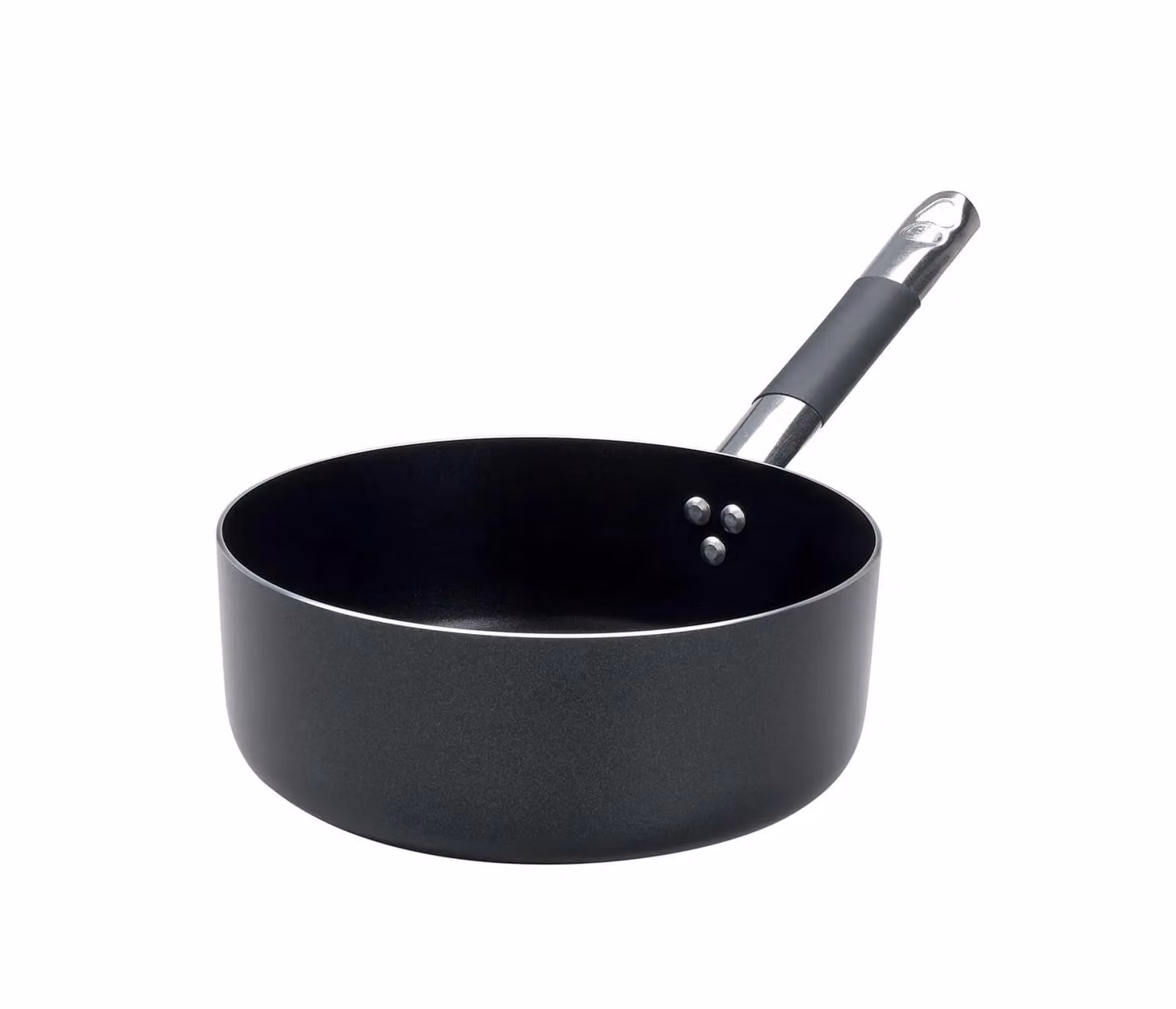 Casseruola Bassa AlBlack in alluminio antiaderente 3mm con manico “cool”, diam. 24cm