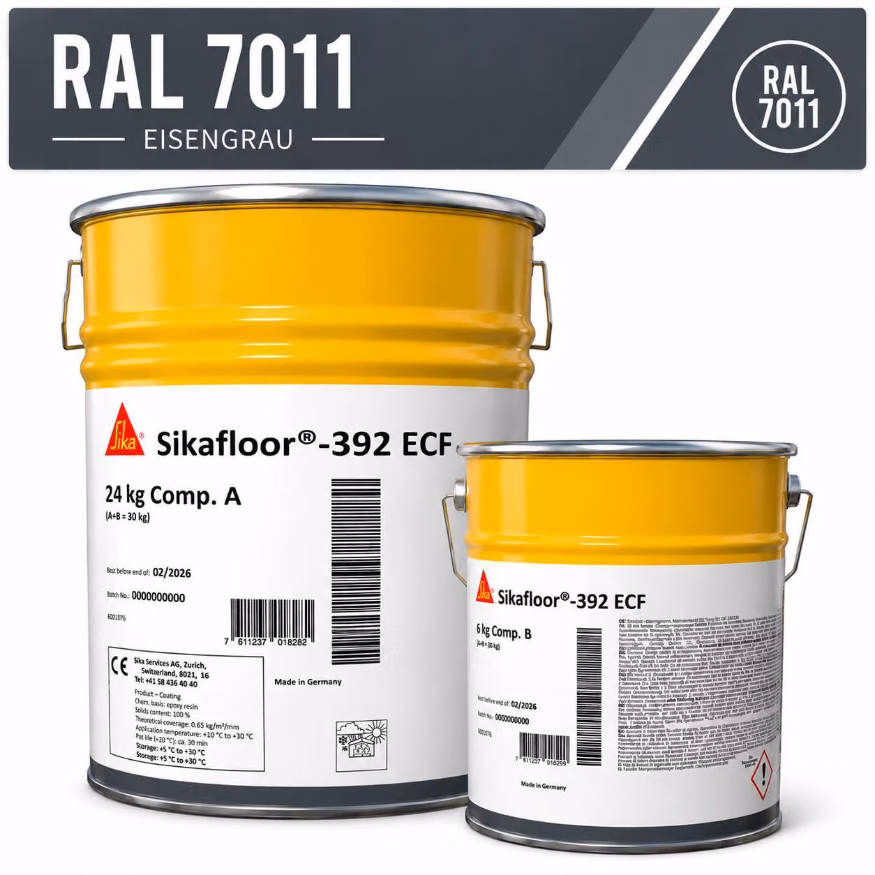 Sikafloor-392 ECF 2K 30kg - RAL 7011