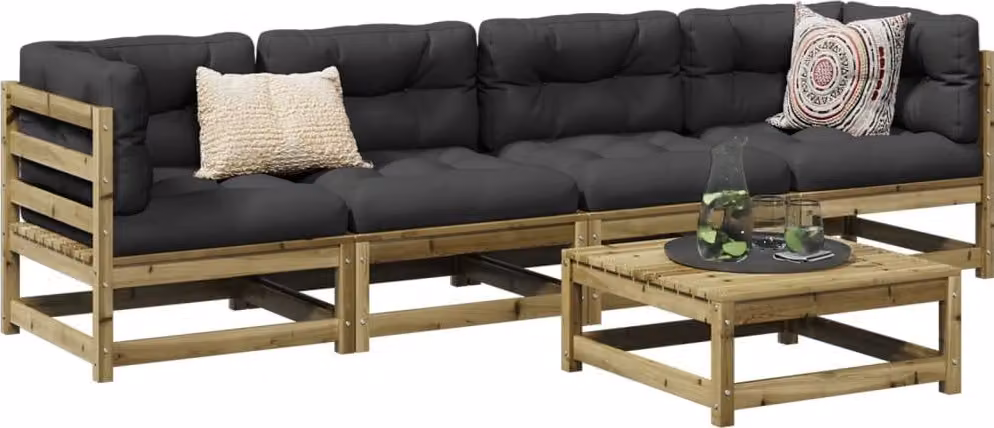 Maison Exclusive - Set da giardino da 5 pezzi in legno di pino trattato