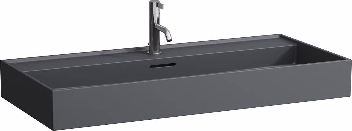 LAUFEN Kartell lavabo à encastrer, 3 trous pour robinet, avec trop-plein, 1000x460mm, H8103377581081, H8103377581081