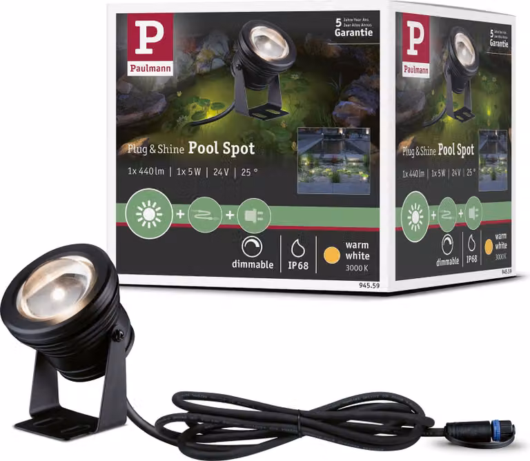 Paulmann Plug & Shine LED Spot Teichleuchte Einzelspot
