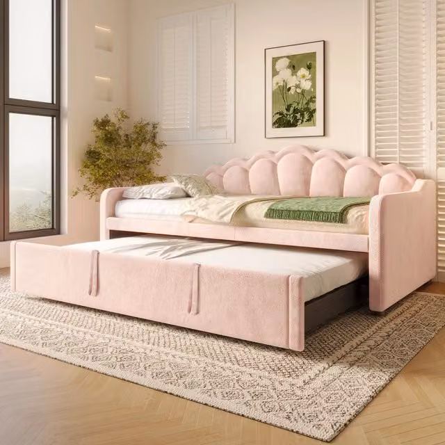Letto singolo 90x200 con contenitore; sollevamento idraulico; LED con telecomando; velluto e MDF; beige