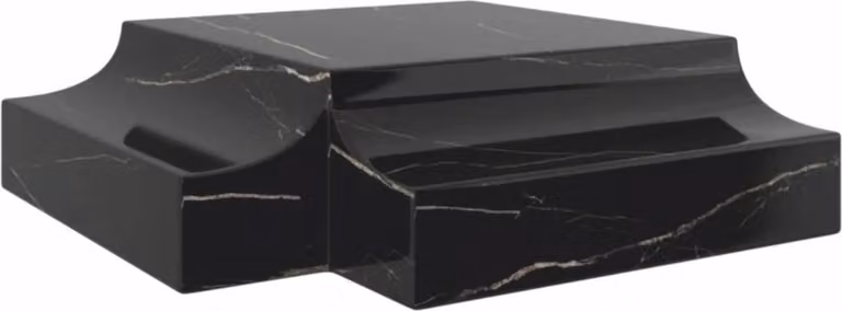 Casa Padrino Tavolino in marmo nero 109 cm - Mobili Soggiorno e Hotel