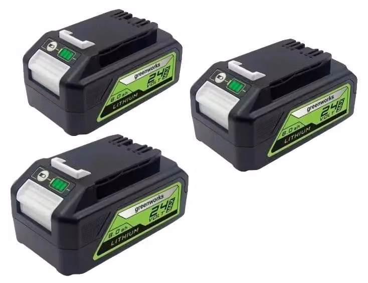 Batteria agli ioni di litio, capacità 8000 mAh, tensione 24V, 20V 8.0AH - 3 pezzi, 24V - b