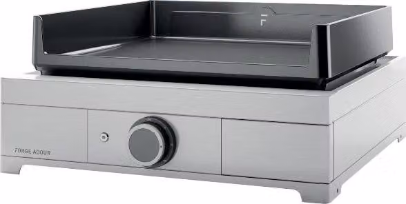 Plancha elettrica 2500w piastra ghisa smaltata 44,5x41cm acciaio inox Forge adour MODERN E45I