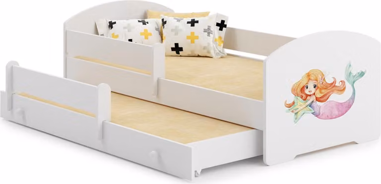 KOBI Letto singolo con rotelle Luk 160x80