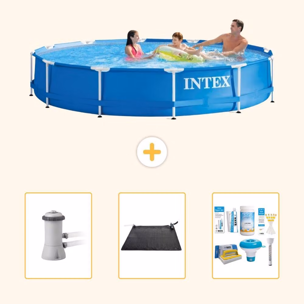 Piscina autoportante rettangolare - 366x76 cm - 4 pezzi - Modello S22470