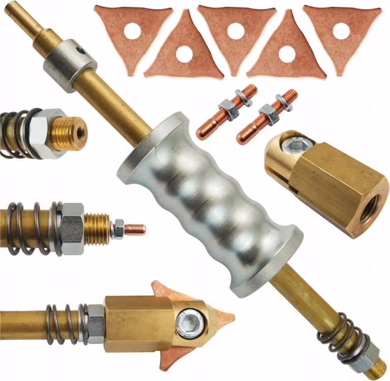 Set martello da carrozziere M5 M14 con elettrodi per saldatore spotter