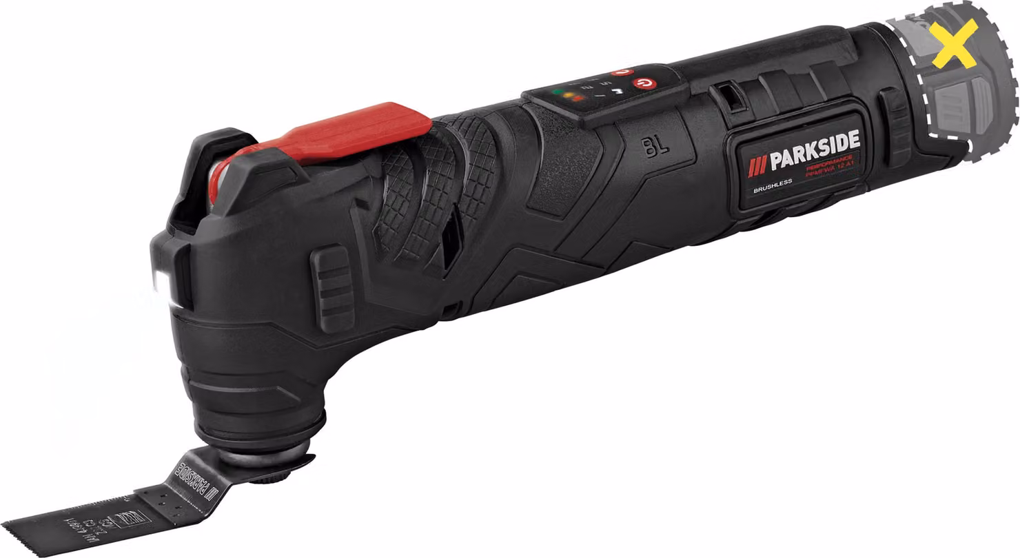 PARKSIDE PERFORMANCE® Multitool a batteria da 12 V «PPMFWA 12 A1», senza batteria né caricabatterie