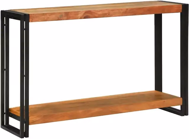 Tavolo consolle moderno vidaXL in legno di acacia marrone L/P/H: 120 x 33 x 75 cm