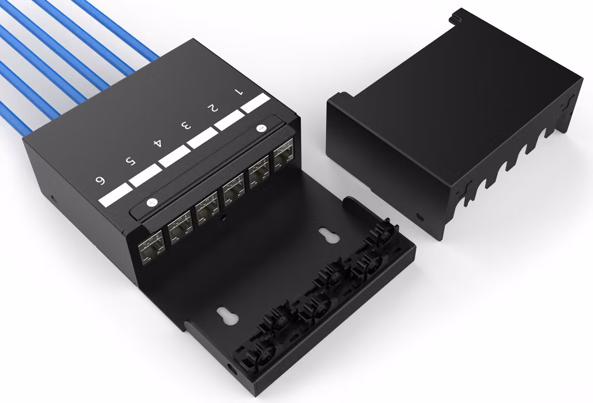 Digitus DN-93708-6 DIGITUS Konsolidierungspunkt-Box 6Ports Keystone Module