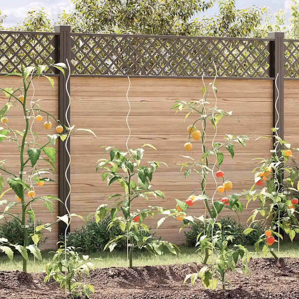 Set di 20 supporti per piante rampicanti vidaXL in acciaio color argento, L: 150 cm, P: 0,6 cm, H: 0,6 cm