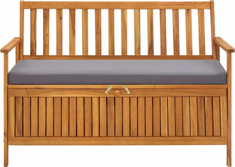 Cassapanca da Giardino 120 cm in Legno Massello di Acacia