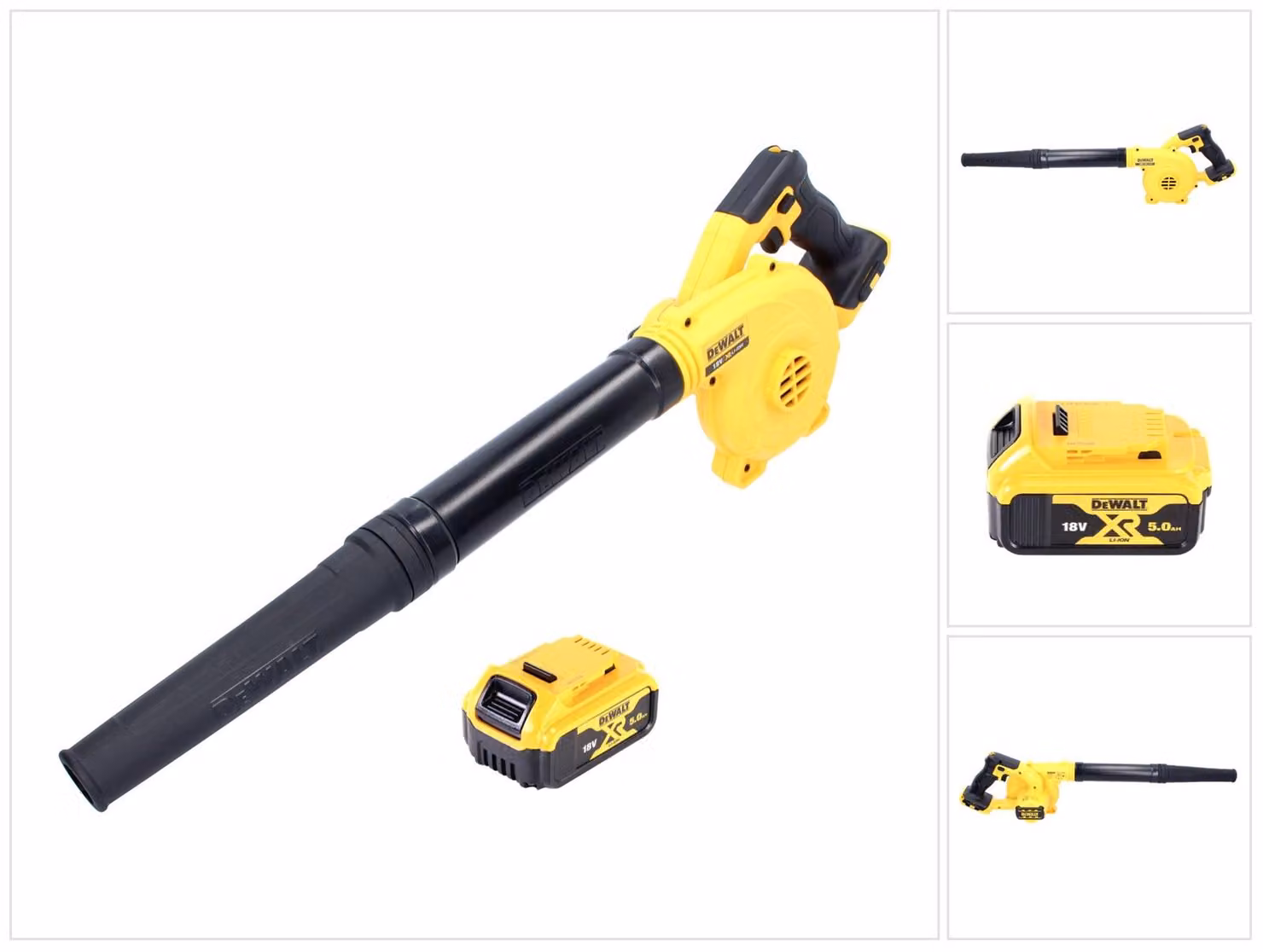 DeWalt DCV 100 N Soffiatore a batteria 18 V + 1x batteria 5,0 Ah - senza caricabatterie