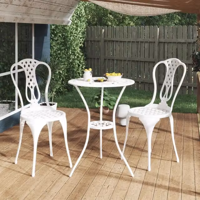 Set da Bar 3 pz in Alluminio Pressofuso Bianco 317752