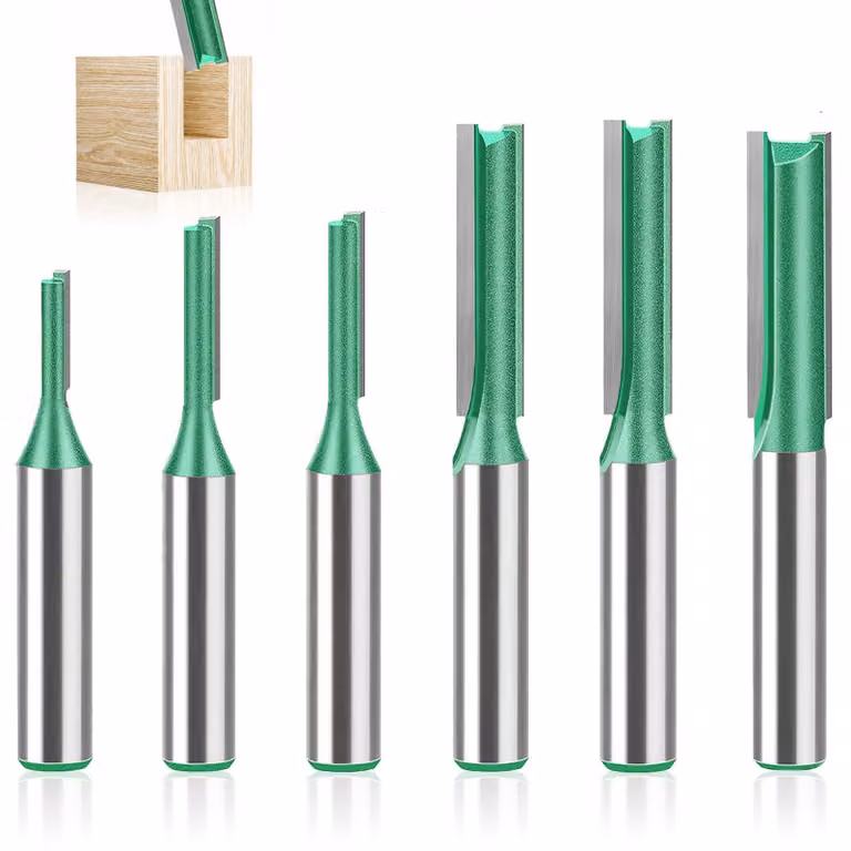Set di 6 frese per lavorazione del legno, di diverse dimensioni