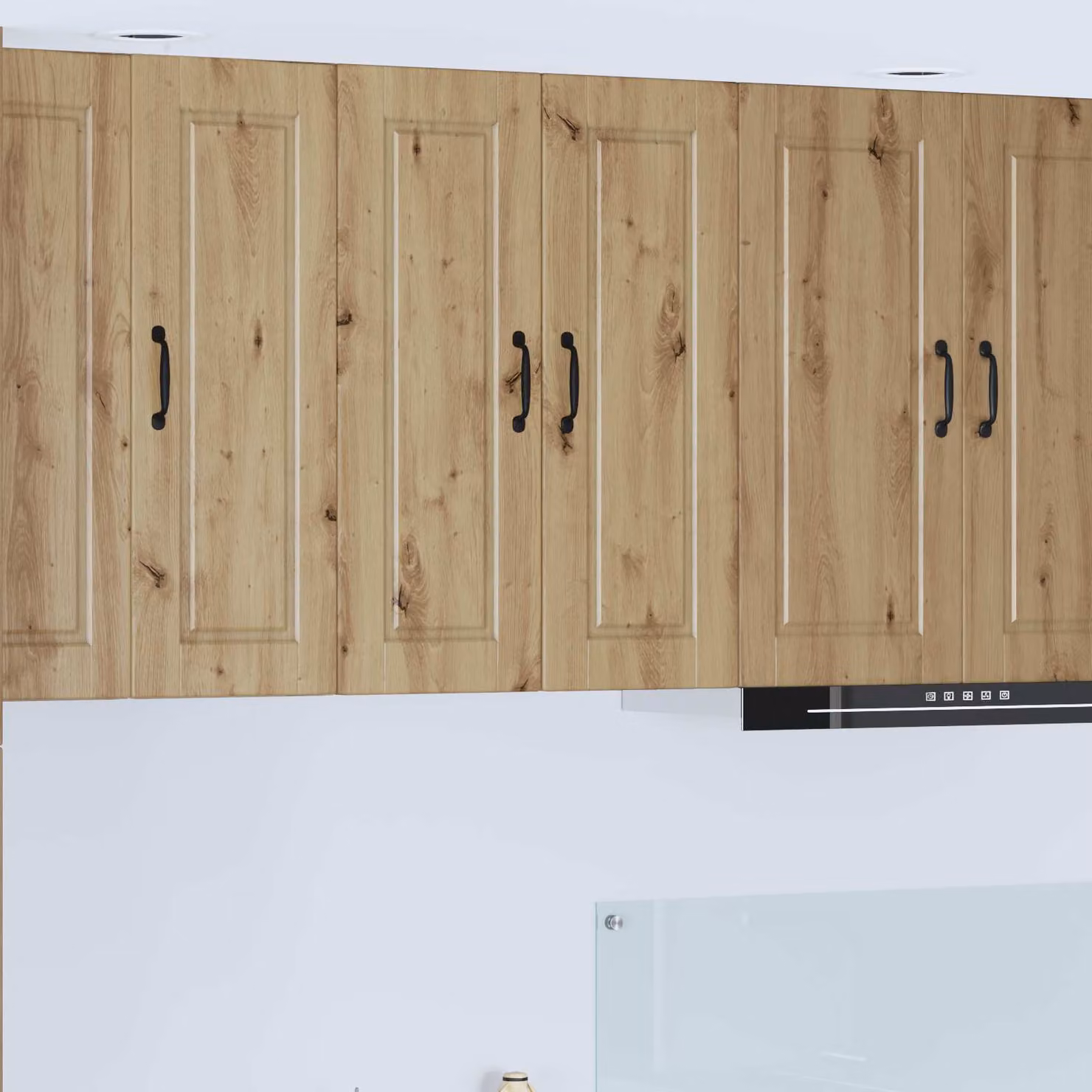 Armadietto a muro da cucina vidaXL PORTO in legno rovere marrone L: 60 cm, P: 31 cm, H: 80 cm