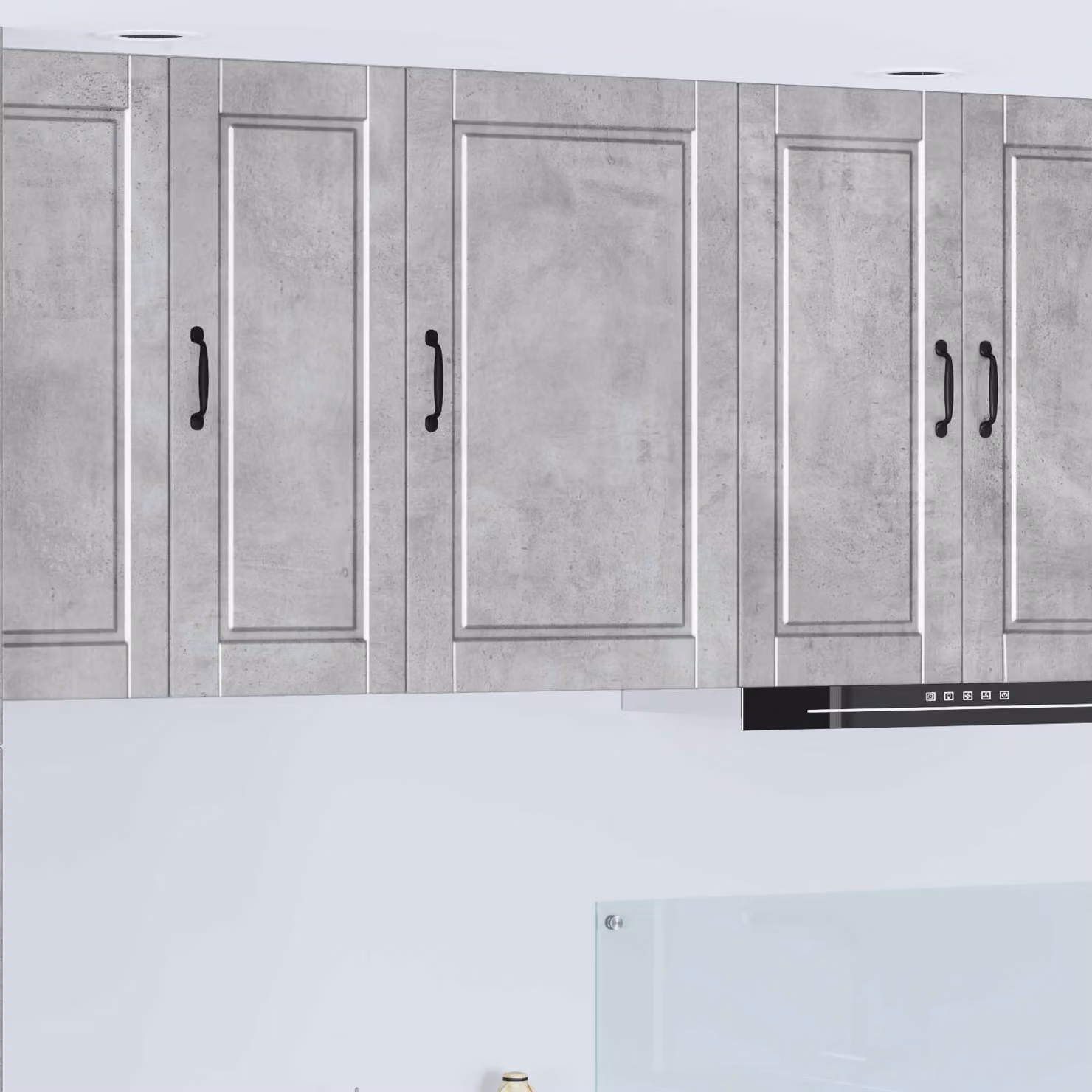 vidaXL Armadietto a muro PORTO moderno in MDF Grigio, L 50 cm x P 31 cm x H 80 cm