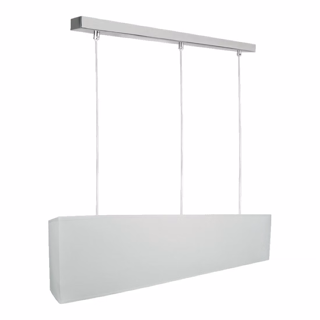 AKIRA lampada a sospensione 3xE27/40W, cromo/beige L: 940, H: 1000, dimmerabile