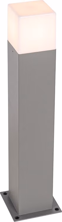 Lampada da esterno moderna a colonna, grigia, 50 cm, IP44, Danimarca