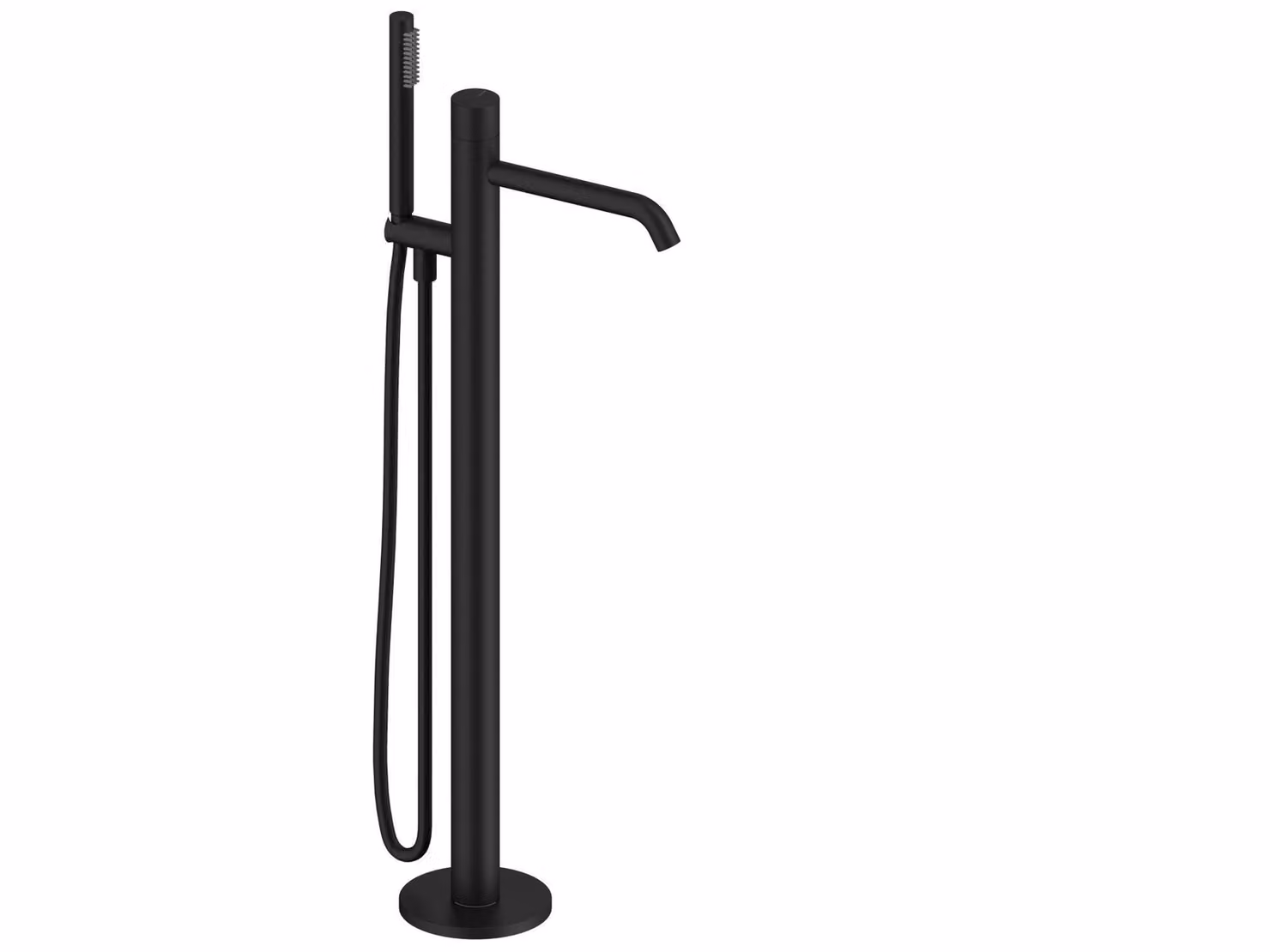 SANYCCES LOOP K Miscelatore monocomando per vasca da bagno, nero opaco