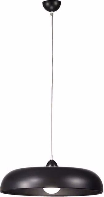 Lampada a Sospensione PICOLIT Rossini Illuminazione in Metallo Nero con Attacco E27 e Design Moderno per Interni – 1