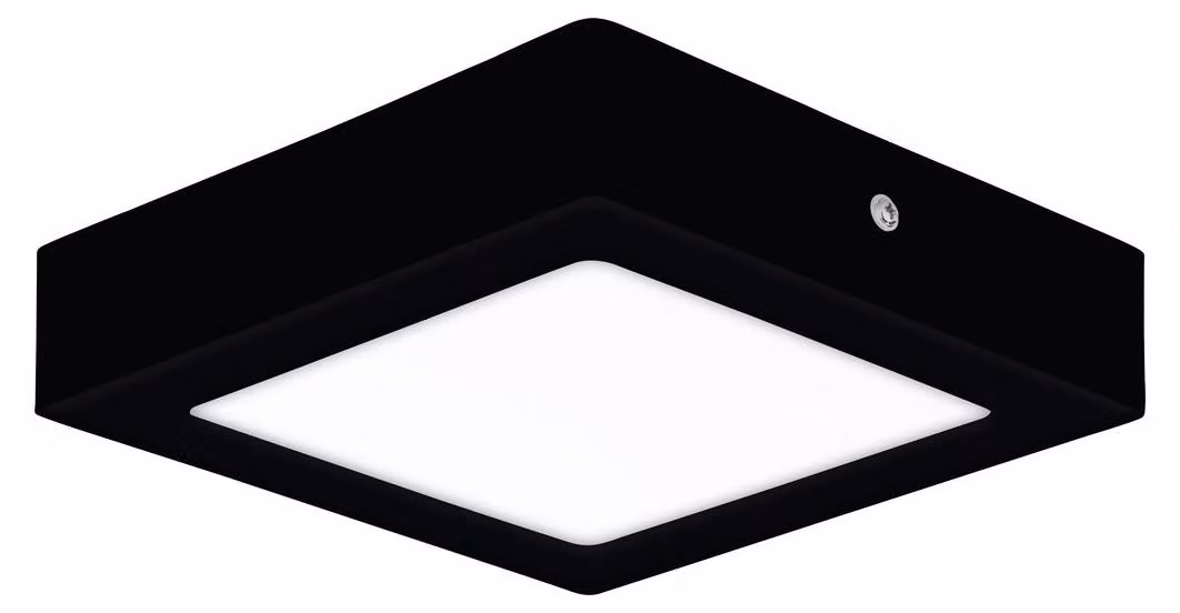 Lampada da soffitto a LED Eglo LB25 Fueva Pro CCT 170x170 mm, nera