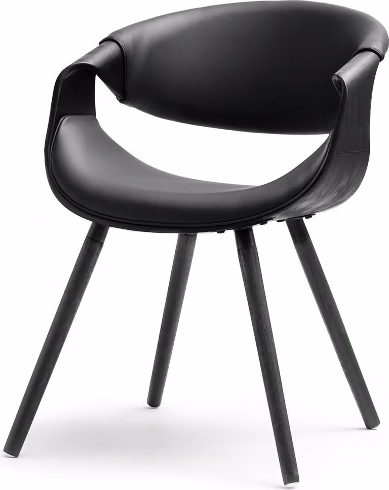Sedia da pranzo di design SAROLTA - nera 1