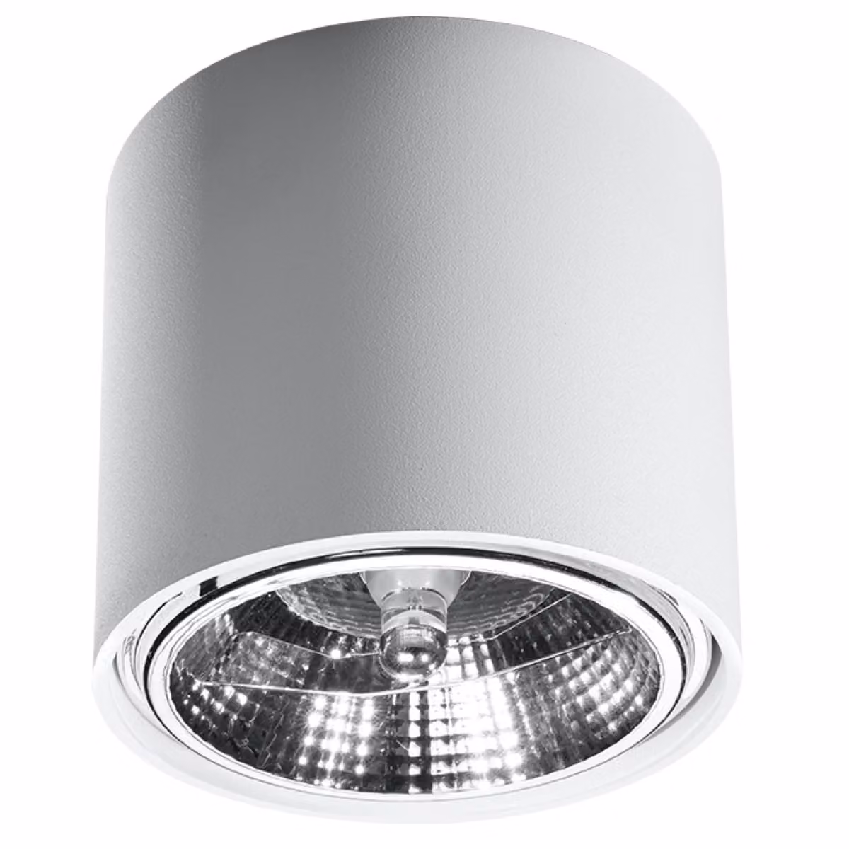 LUMILO PLAFON HESTER 1 GU10 ES111, bianco, alluminio