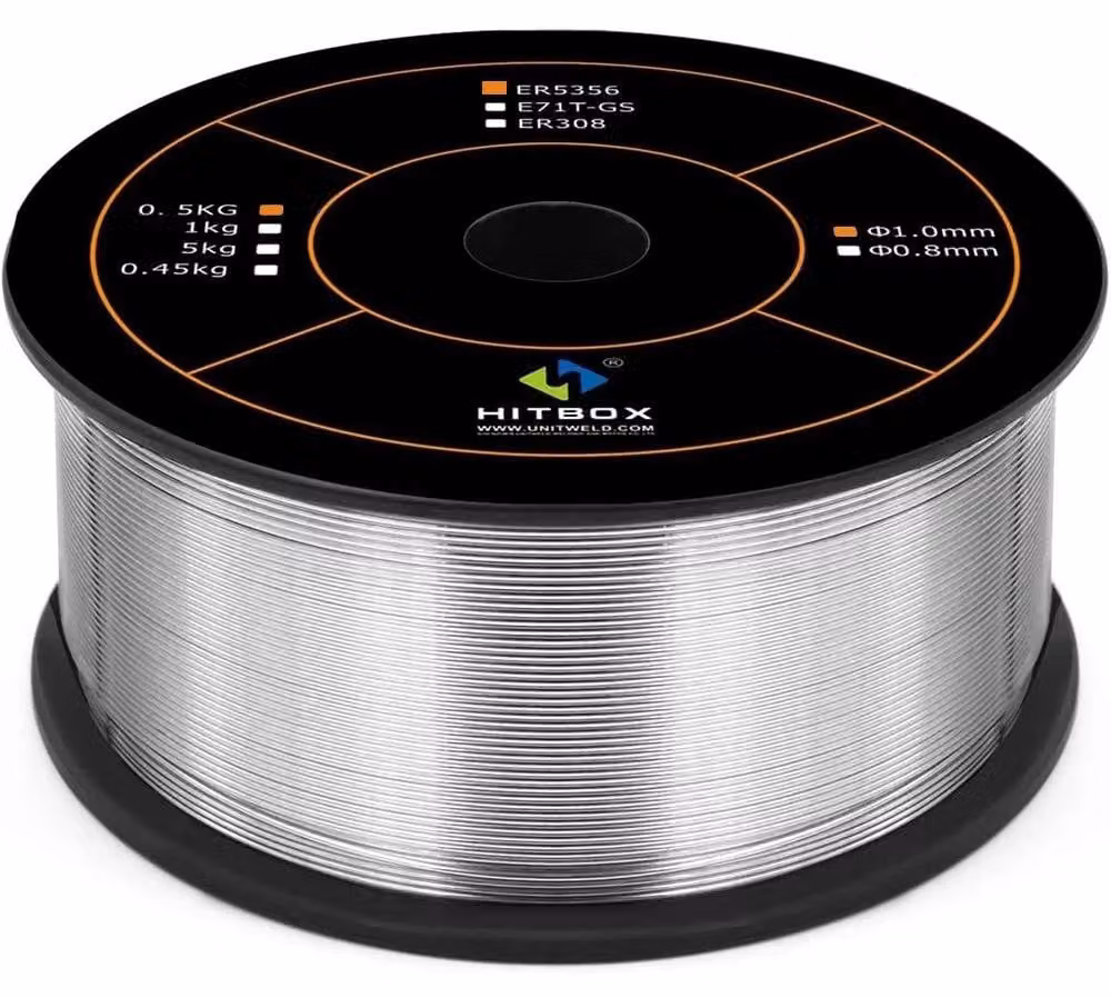 Filo per saldatura MIG in alluminio - ER5356 - Diametro 0,8 mm - Bobina da 0,5 kg - Per saldatrici MIG e spool gun - Universale