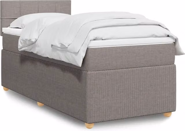 Letto Ibrido Moderno vidaXL con Struttura Imbottita e Illuminazione Sotto il Letto, L/P/H: 90 x 190 cm, Colore Grigio