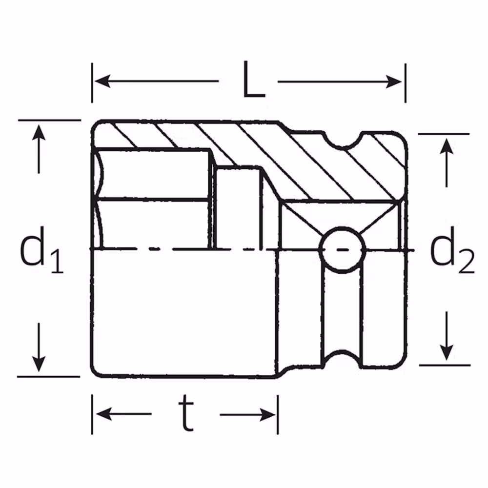 Stahlwille 50IMP bussole IMPACT 1/2 18 mm 23010018 (macchina)