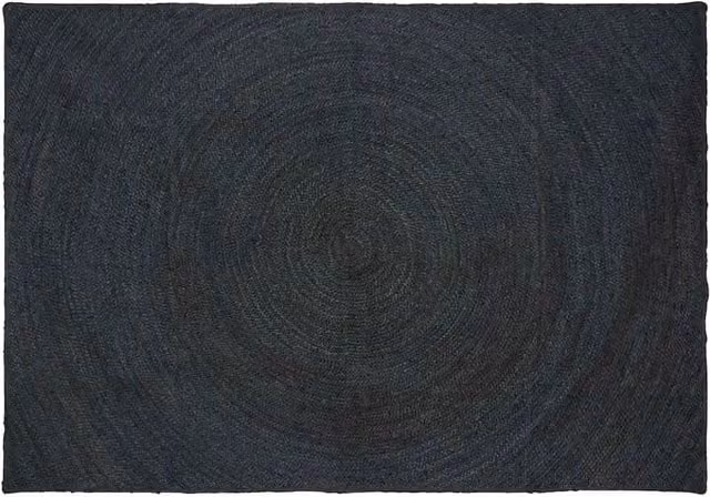 Tappeto rettangolare in juta vidaXL moderno lavabile grigio antracite L 160 cm x P 230 cm