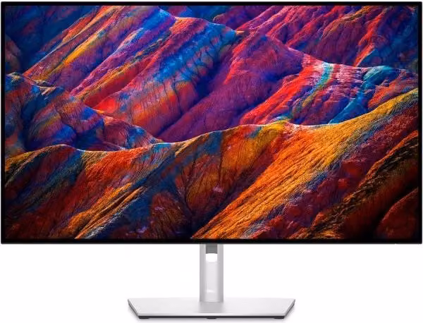 Monitor Dell Ultrasharp U3223QE da 31,5 pollici 4K UHD con Hub USB-C, Pannello IPS, Colore Nero e Argento