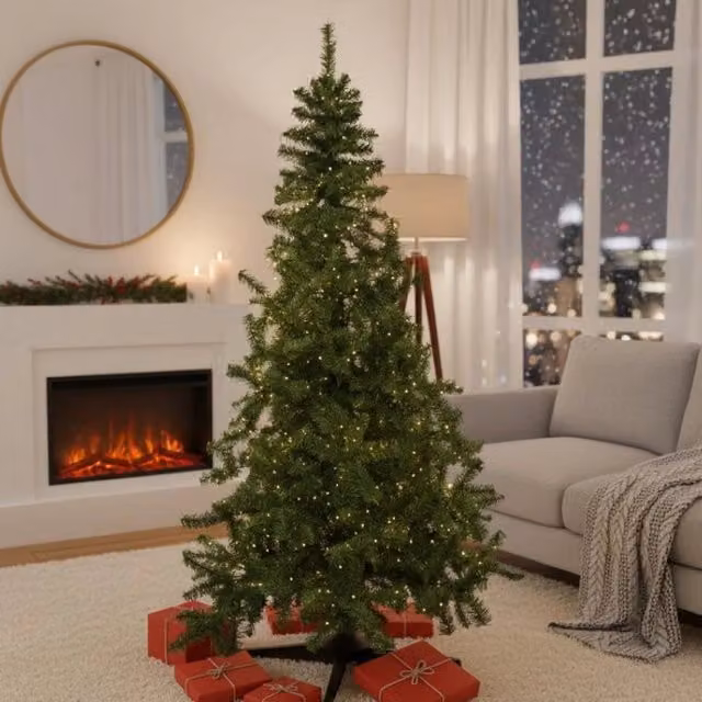 Albero di Natale Jingles Verde con 63 Rami, Altezza: 200 cm – 1