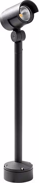 Proiettore LED KANA Rossini Group Orientabile 20W 3000K IP65 Antracite con Angolo 44°, Illuminazione Esterna per Parete e Giardino, Altezza: 58 cm