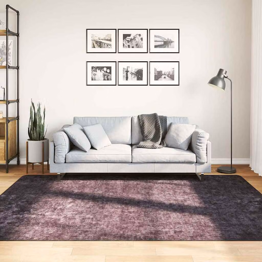 Tappeto lavabile vidaXL moderno in poliestere, colore antracite, L: 160 cm, P: 230 cm