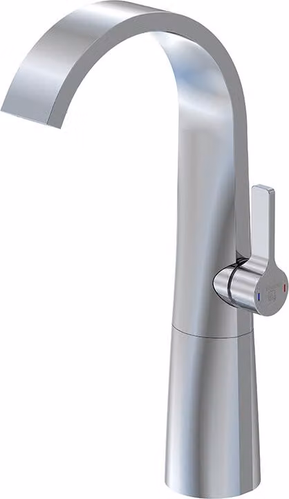 Steinberg Série 280 Mitigeur de lavabo, haut, commande latérale, sans garniture découlement, saillie 155mm, 2801700, 2801700