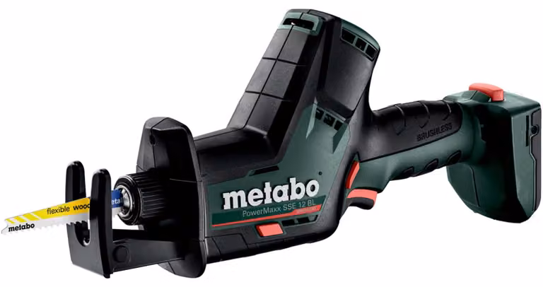 Metabo Akku Säbelsäge ohne Akku, mit LED-Licht, 12 V