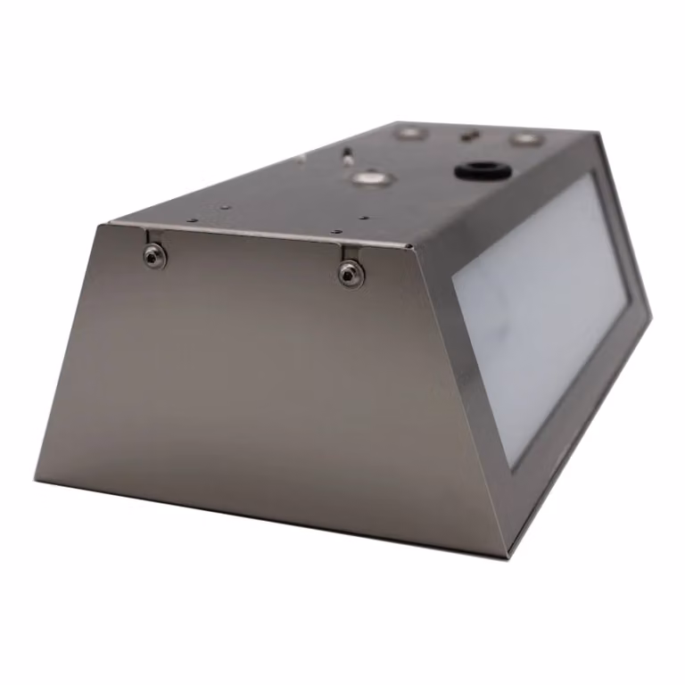 CMD Applique da esterno Long in acciaio inox con sensore LONG, Alluminio / Grigio / Zincato, Acciaio Inox, Moderno
