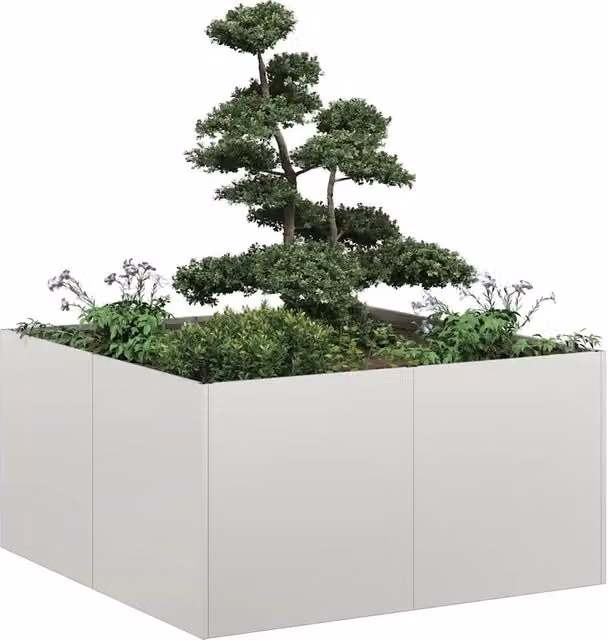 Fioriera 80x80x40 cm in Acciaio Corten 860742