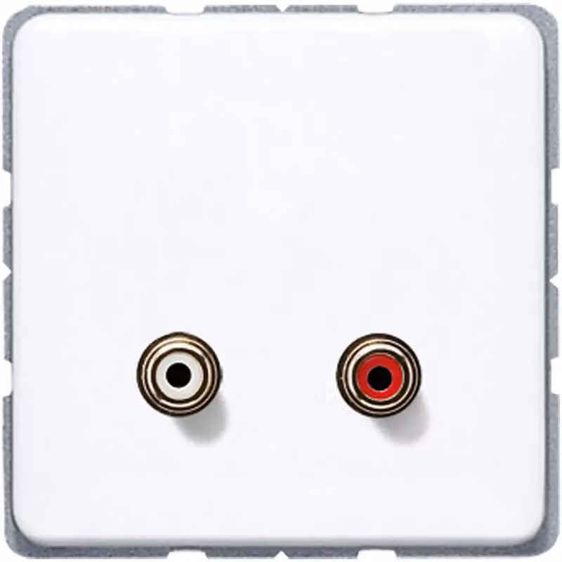 Jung MACD1021WW Audio RCA bianco alpino