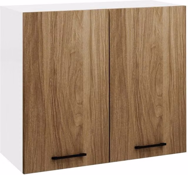 Pensile cucina doppia anta 80x32x72H colore noce naturale