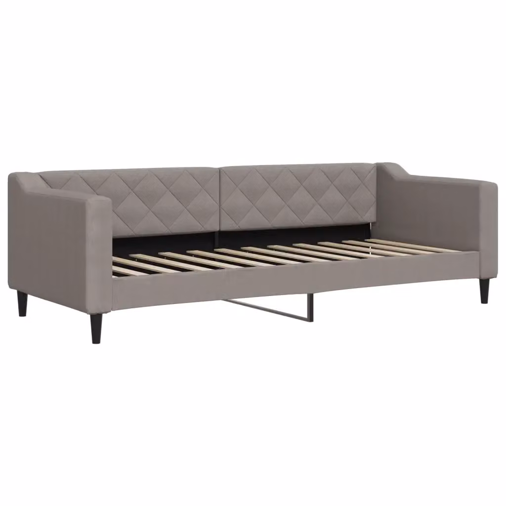 Letto da giorno moderno vidaXL in tessuto beige e grigio L/P/H: 200 x 80 x 90 cm – 2