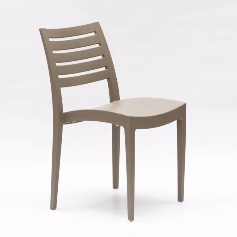 Sedia da pranzo impilabile Sedia da pranzo in polipropilene da giardino Outdoor Grand Soleil Firenze - Beige