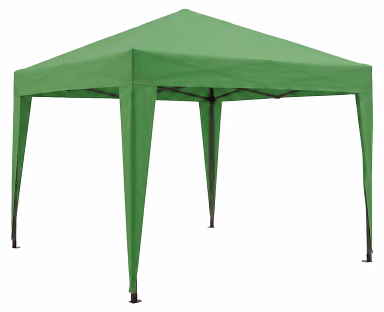 Gazebo richiudibile 3x3 pieghevole a fisarmonica automatico mercato tenda con sacca colore verde