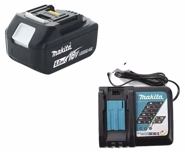 Batterie, 18V, 6000mAh, 1 pezzo. Caricabatterie da 6Ah