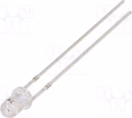 2 LED, 3-4,5V, 3mm, giallo/blu, 20mA, 30°, modello bicolore, codice prodotto OSYBMS3131A, speciale