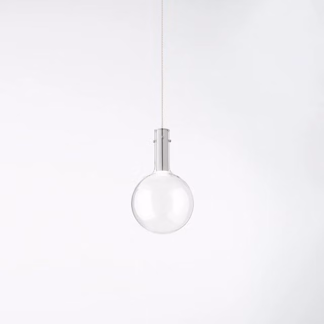 Lampada a sfera in vetro trasparente Perenz Illumina Serie Ampolla con cavo da 200 cm, Diametro: 20 cm