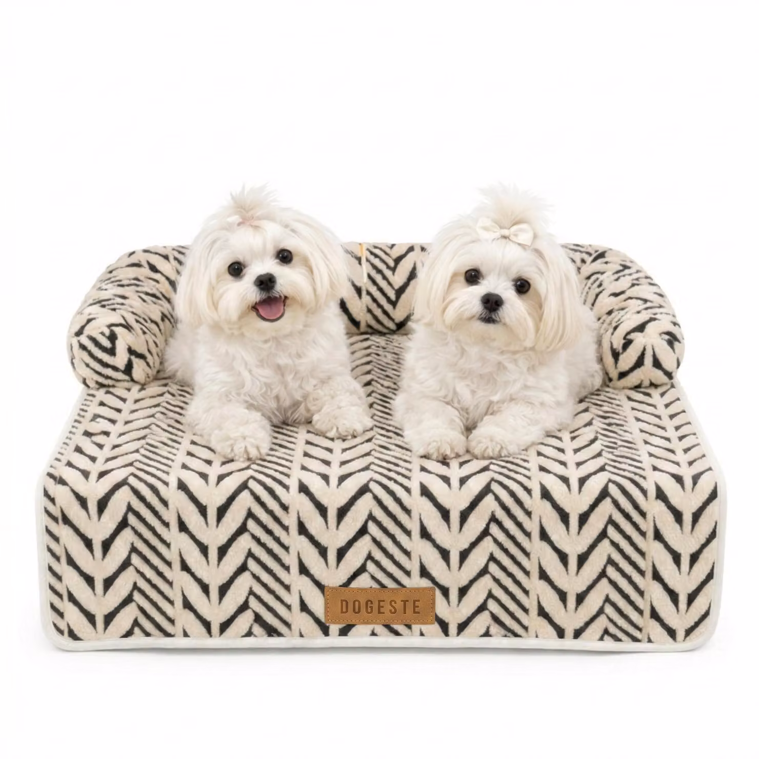 Cuccia per cani da divano Dogeste Covo 80x90 cm con bordo e fondo antiscivolo, lavabile, protezione per divano